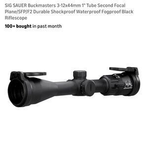 SIG SAUER Buckmasters 3-12x44mm Rifle Scope - Black